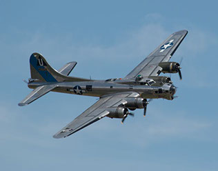 Boeing B-17 Flying Fortress Chino Air Show May 2014